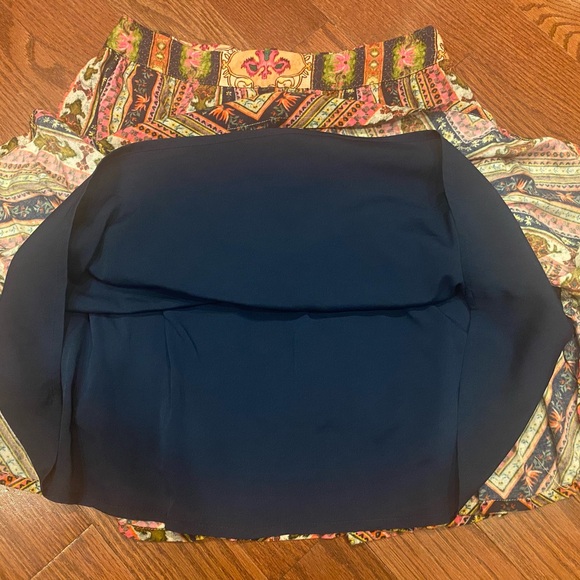 Anthropologie Vineet Bahl Skirt Small Multi-Colored/Patterned Patchwork - Picture 3 of 7